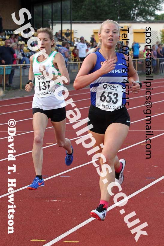 1500 metres, 2021 North East Grand Prix 5, Monkton, Wednesday, July 21st. Photo: David T. Hewitson/Sports for All Pics
